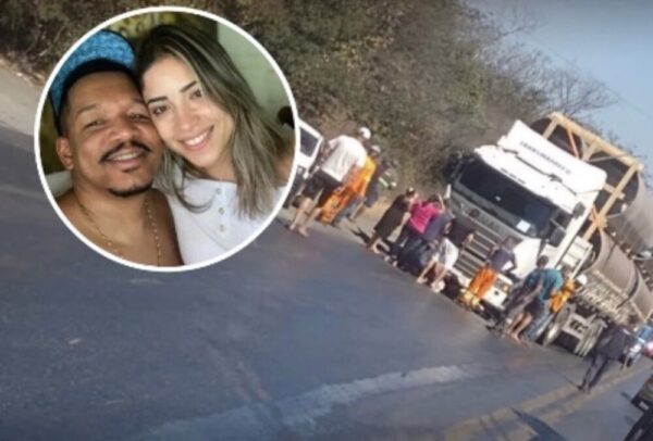 Bruno e Aline viajavam com destino a SP
