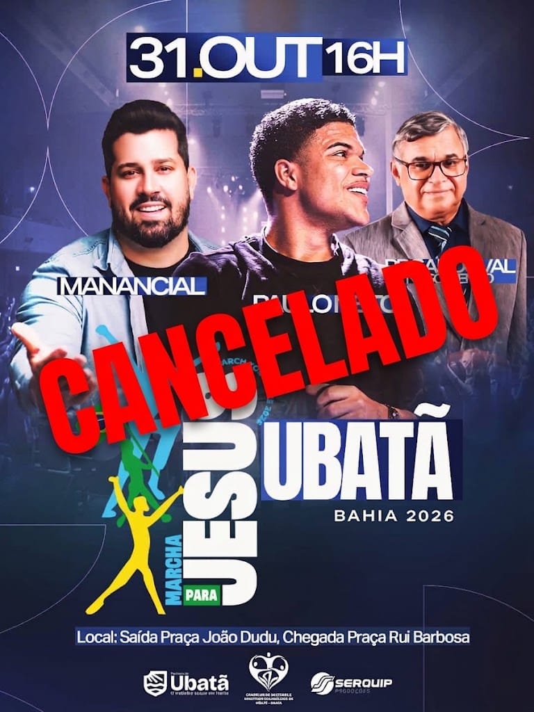 DESRESPEITO E SILÊNCIO: Gestão Tinho do Vale cancela Festa do Evangélico de última hora e deixa comunidade cristã sem respostas em Ubatã