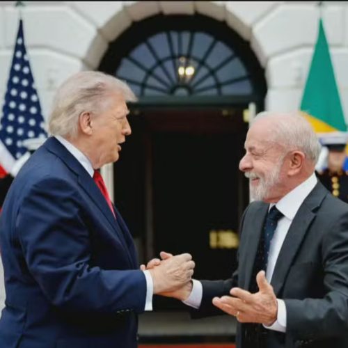 Na Casa Branca, Lula e Donald Trump discutem terras raras, crime organizado e comércio — Foto: Jornal Nacional/ Reprodução
