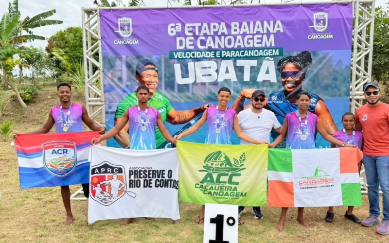 Ubatã conquista três medalhas na 6ª etapa do Campeonato Baiano de Canoagem