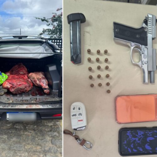 Três homens são presos por abate clandestino de gado e tentativa de suborno a policiais na BA-650